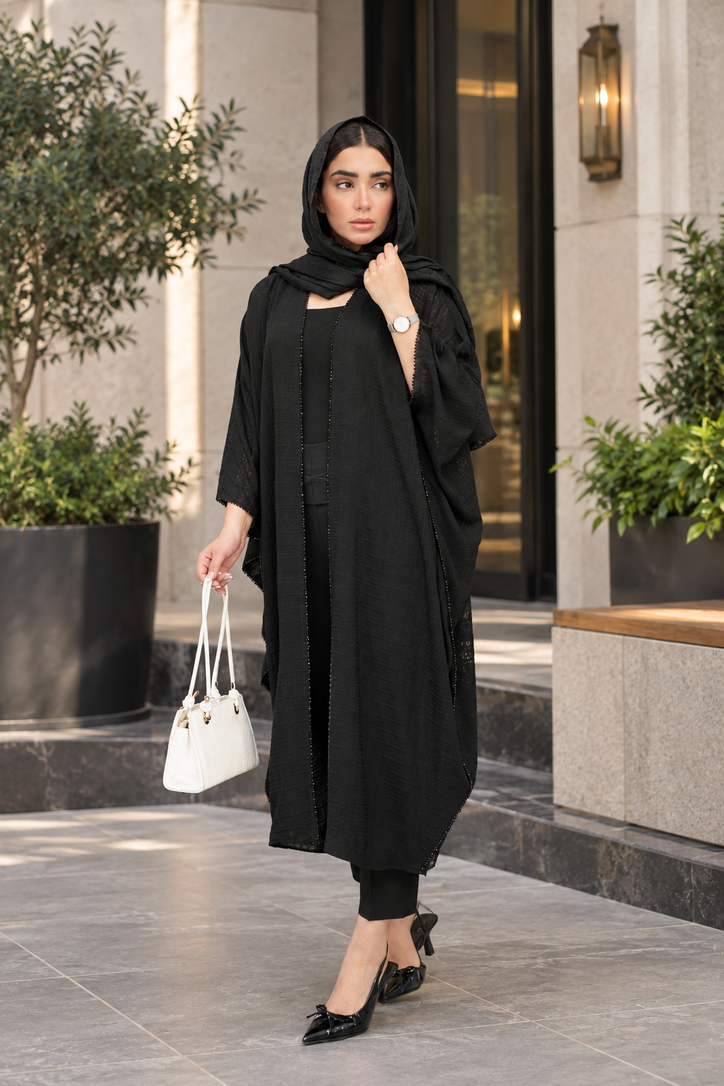 مانتو پانچ مشکی